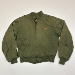 Vintage The Right Stuff AC Delco Avirex Tanker Jacket USA Made M Green